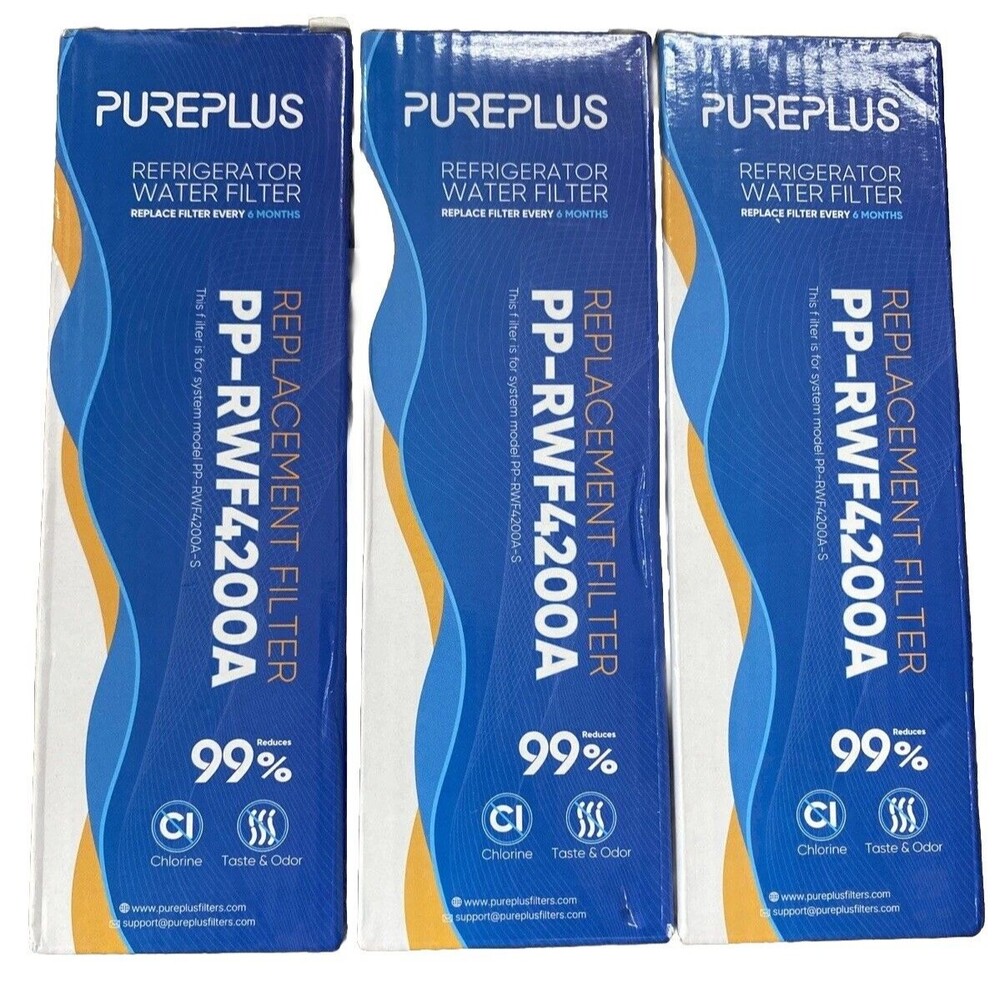 PUREPLUS Replacement Refrigerator Water Filter RWF4200A Lot Of 3 New